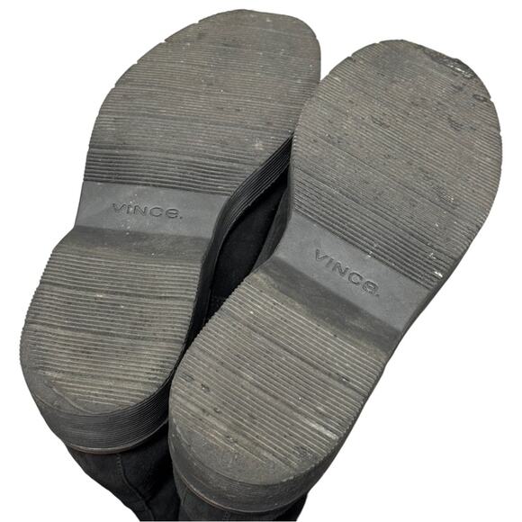 Vince Black Cabria Suede Lug Lace Up Combat Boots - Picture 13 of 15